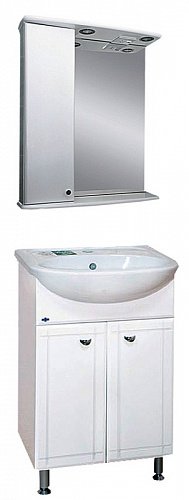 Тумба под раковину Misty Уют 45 белая глянцевая Э-Уют01045-01Пр - 2