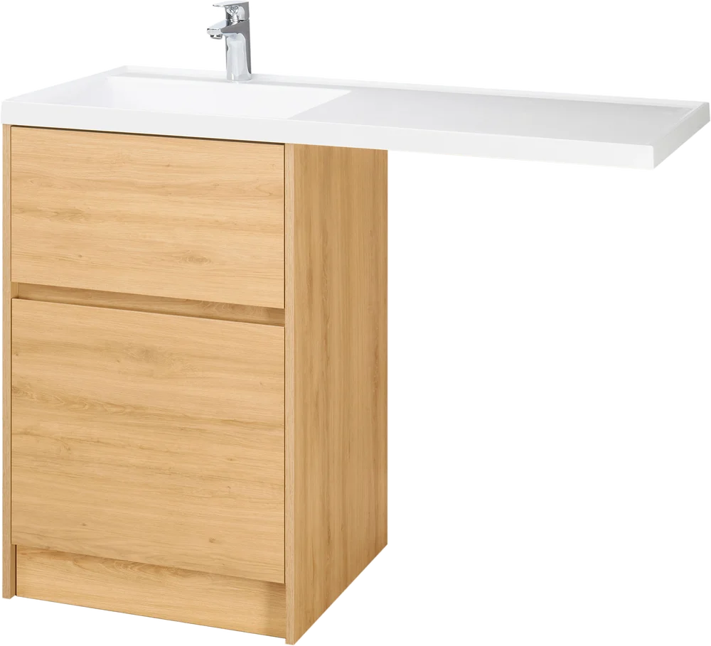 Комплект мебели Aquaton Лондри 60 светлое дерево - 4