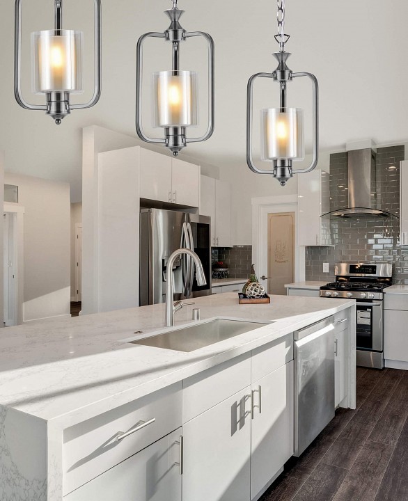 Подвесной светильник LUMINA DECO Atlanta LDP 1222-1 CHR+WT - 3