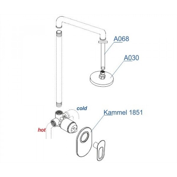 Душевой комплект Wasserkraft Kammel A12830 - 4
