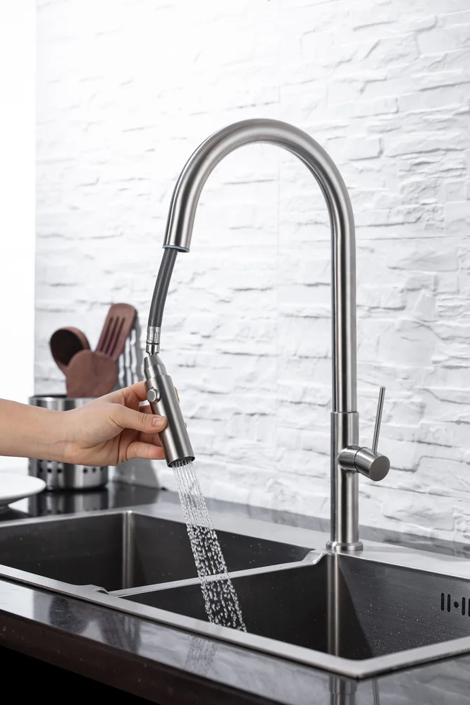 Смеситель для кухни Allen Brau Sprungfeder сталь матовый 5.60002-SS - 1