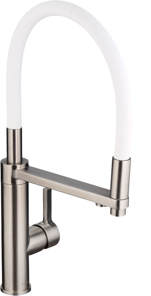 Смеситель для кухни Swedbe Selene Plus белый, нержавеющая сталь  8641 - 0