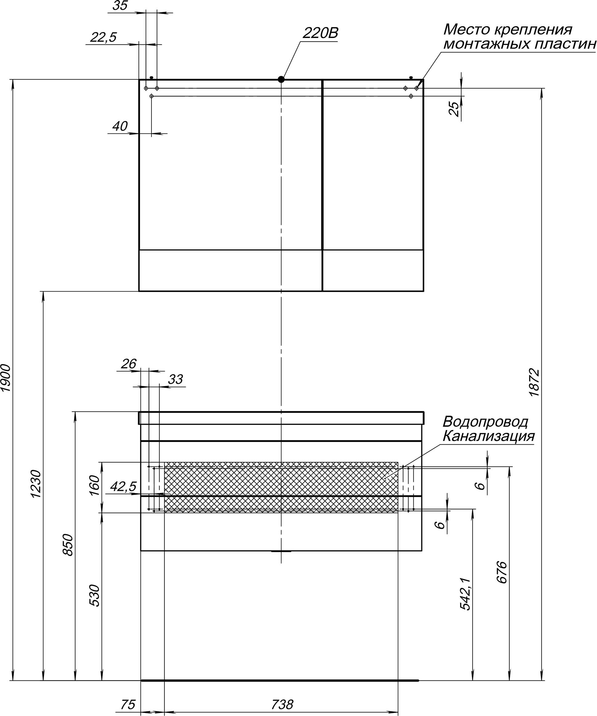 Зеркало-шкаф Aquanet Верона 90 белый 172339 - 34