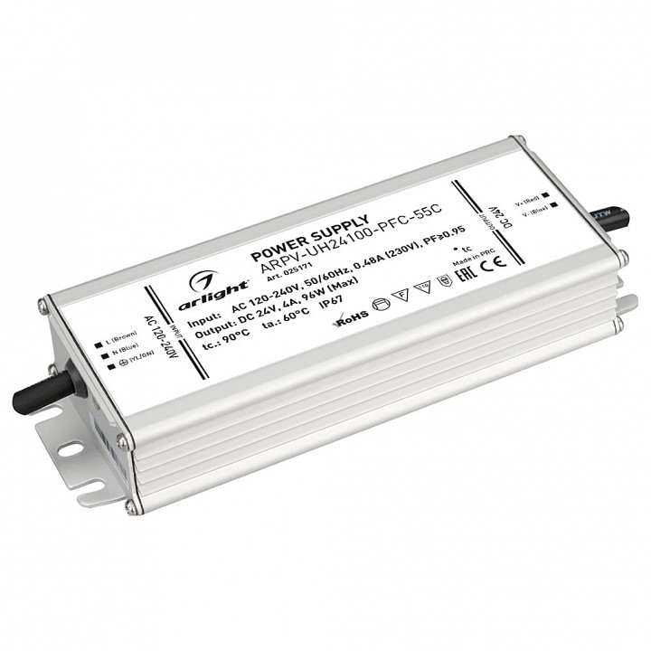 Блок питания Arlight ARPV-UH24100-PFC-55C 24V 100W IP67 4,2A 025171 - 0