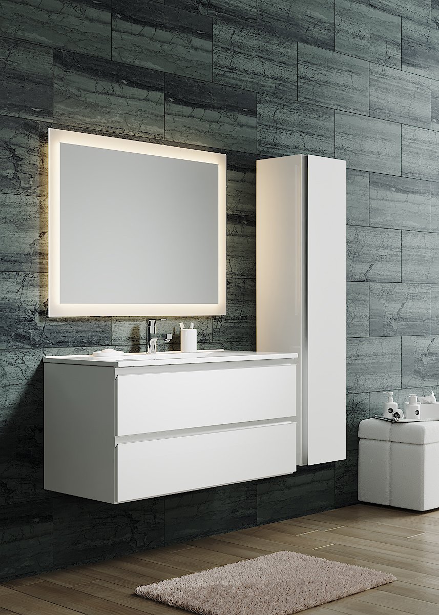 Комплект мебели Sanvit Авеню-2 100 белый глянец - 0