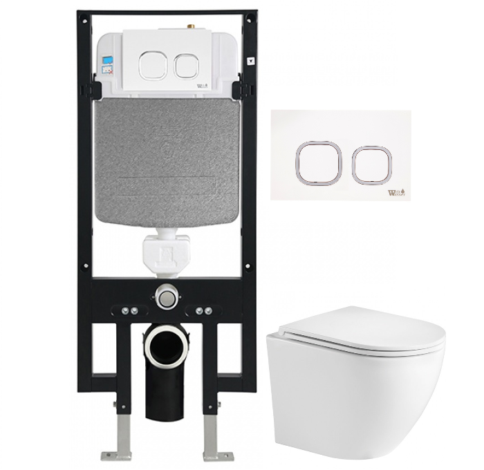 Комплект Weltwasser AMBERG 497 + MERZBACH 004 GL-WT + AMBERG RD-WT  10000006634 - 0