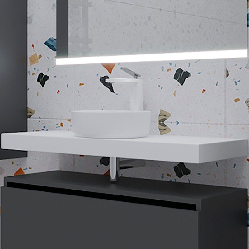 Столешница под раковину Armadi Art Flat 100 белый 869-100 - 1