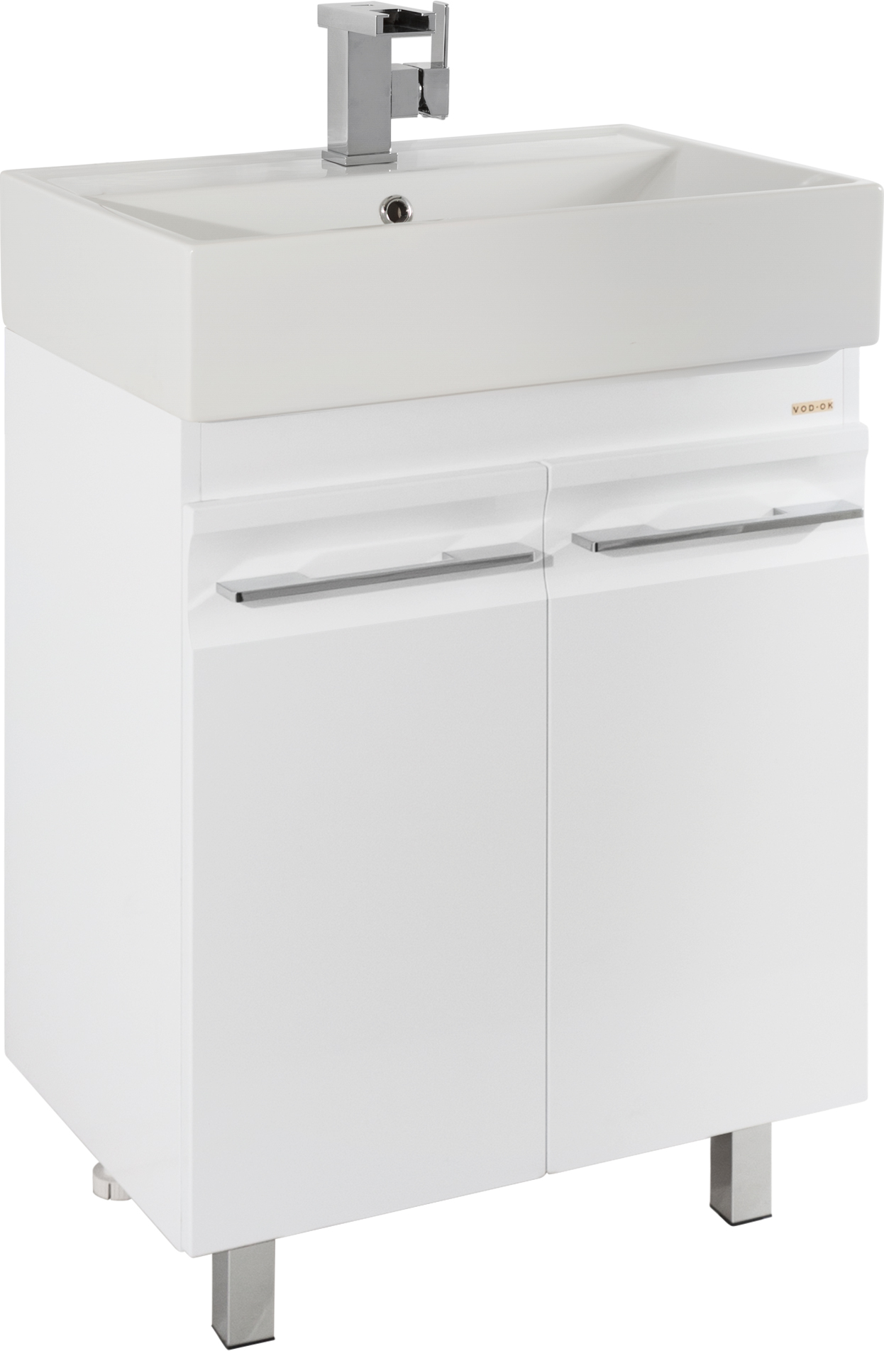 Тумба с раковиной Vod-Ok Мальта 60 белая - 1