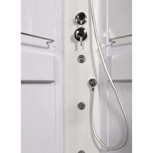 Душевая кабина Deto L 120х80 с гидромассажем, хром  L520LLED+GM - 3