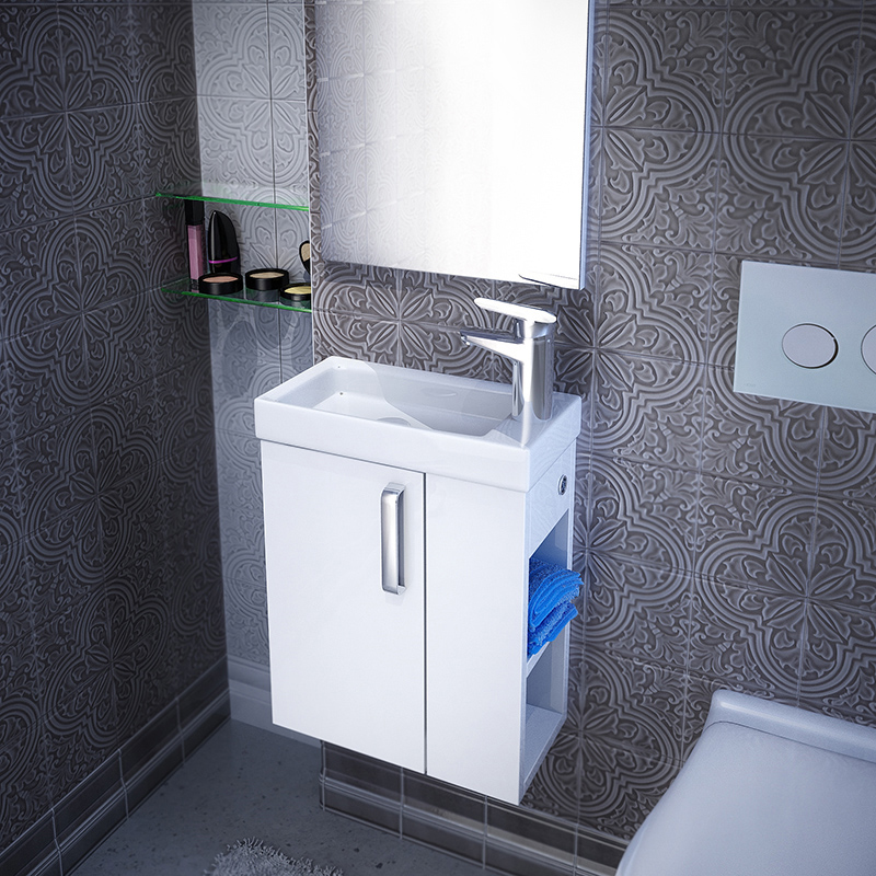 Тумба для комплекта IDDIS Torr 40 R, подвесная, белая TOR40WRi95 - 0