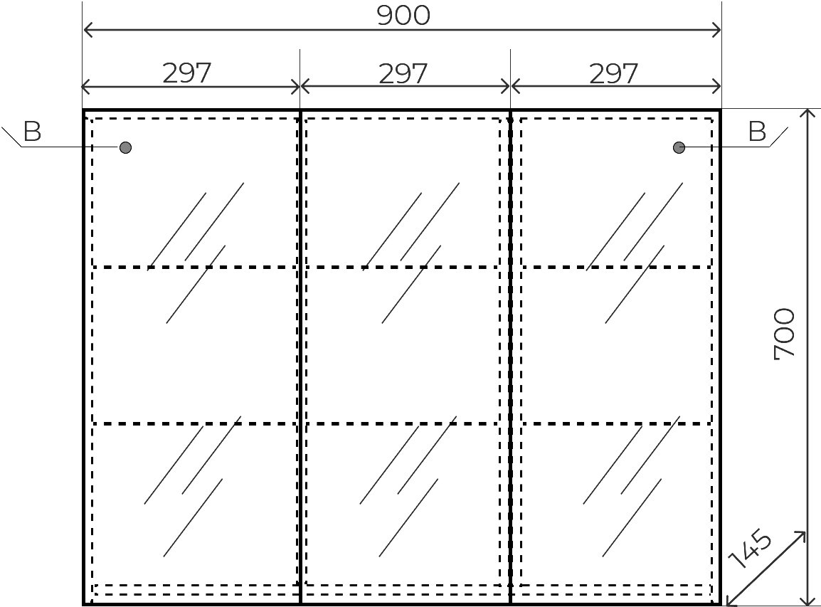 Зеркало-шкаф Style Line Альтаир 90 ЛС-000010059 - 5