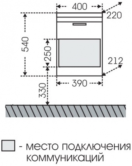 Тумба для комплекта СанТа Родос 40 подвесная 206010 - 6