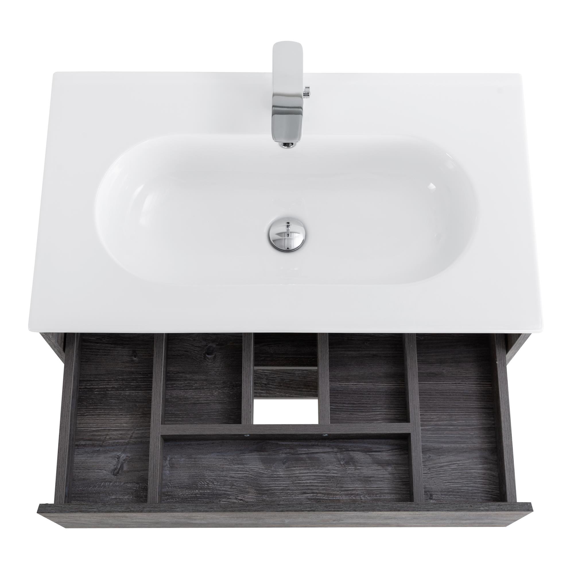 Тумба под раковину BelBagno Kraft 80 темное дерево KRAFT-800-1C-SO-PP - 3