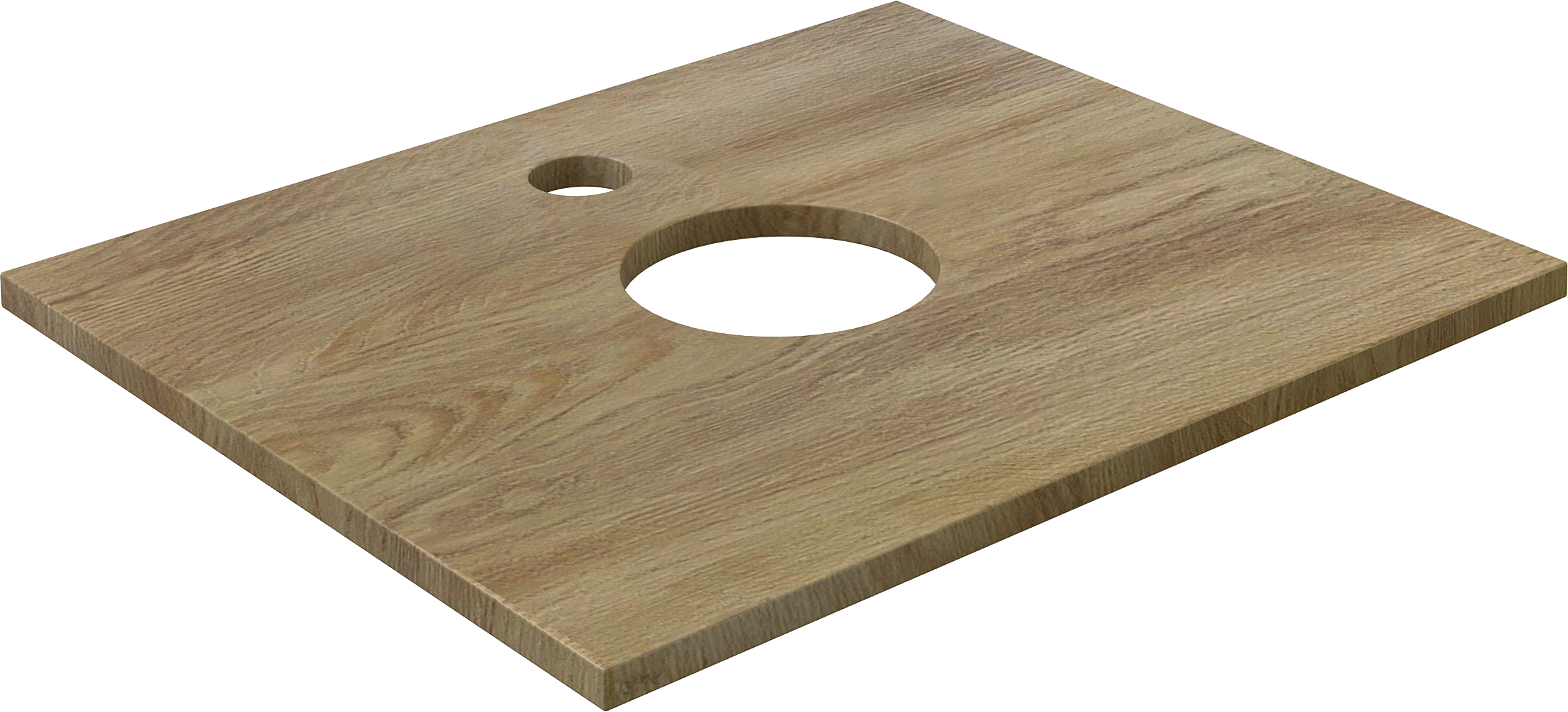 Мебель для ванной DIWO Элиста 60 светлое дерево, столешница светлое дерево с раковиной Moduo 55 Leaf 567961 - 6