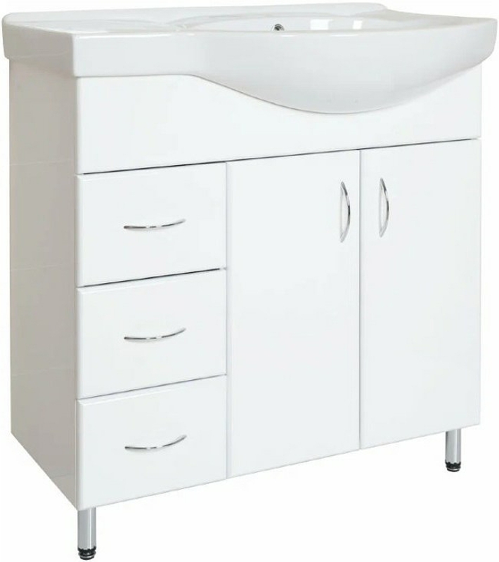 Раковина мебельная Style Line Коралл 82 R белый ЛС-00000164 - 3