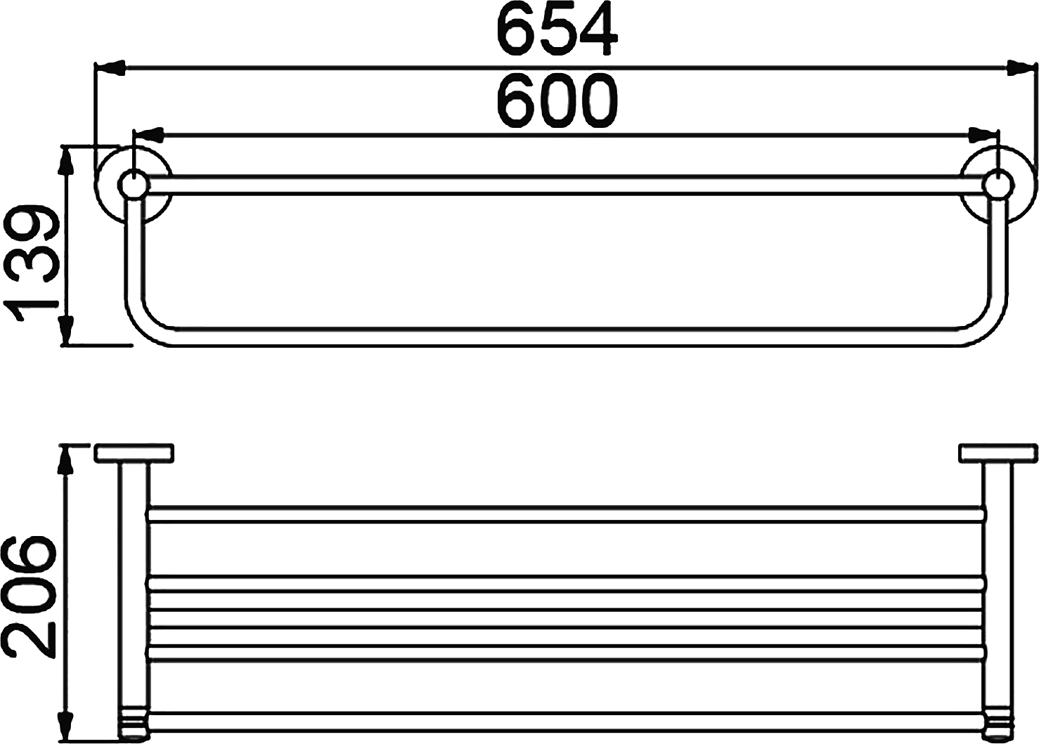 Полка Timo Saona 13058/03 для полотенец - 2