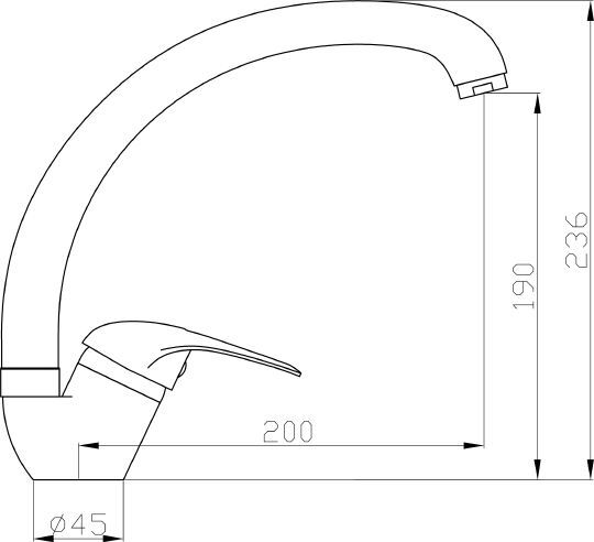 Смеситель Agger Move A0600200 для кухонной мойки - 3