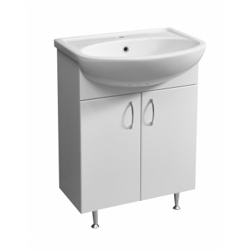 Тумба под раковину напольная Stella Polar Концепт 60 белая SP-00001273 - 0