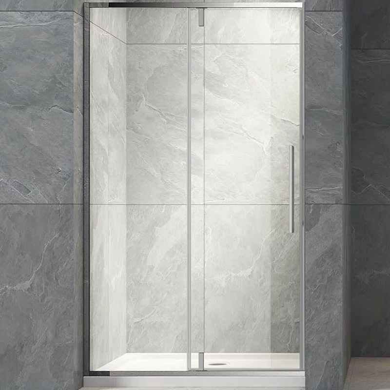 Душевая дверь в нишу Veconi Vianno VN-34 120 см профиль хром  VN34-120-01-C7 - 0