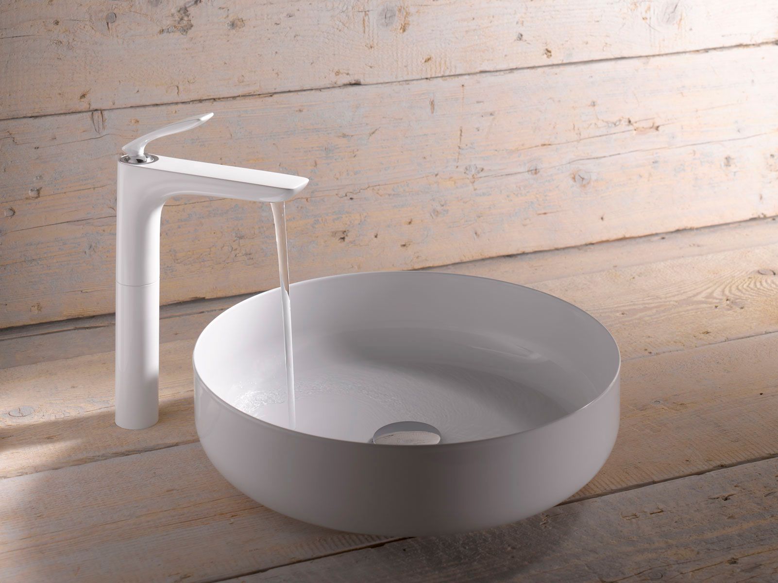 Смеситель для раковины Kludi Balance белый, хром  522989175 - 1