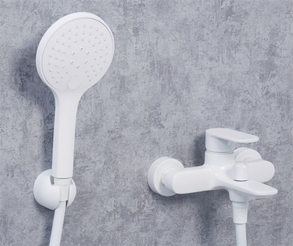 Смеситель Wasserkraft Mindel 8501 для ванны с душем, белый матовый - 1