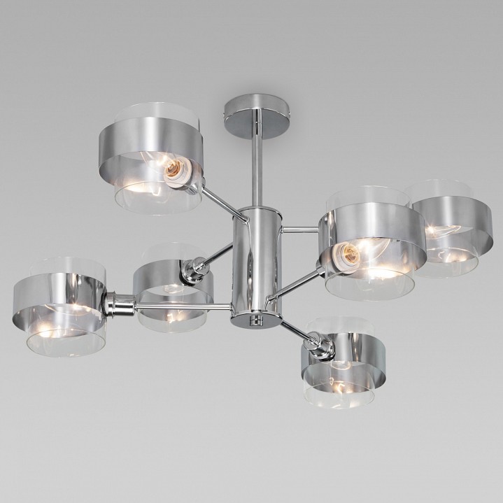 Люстра на штанге Eurosvet Arcada 70127/6 хром - 0