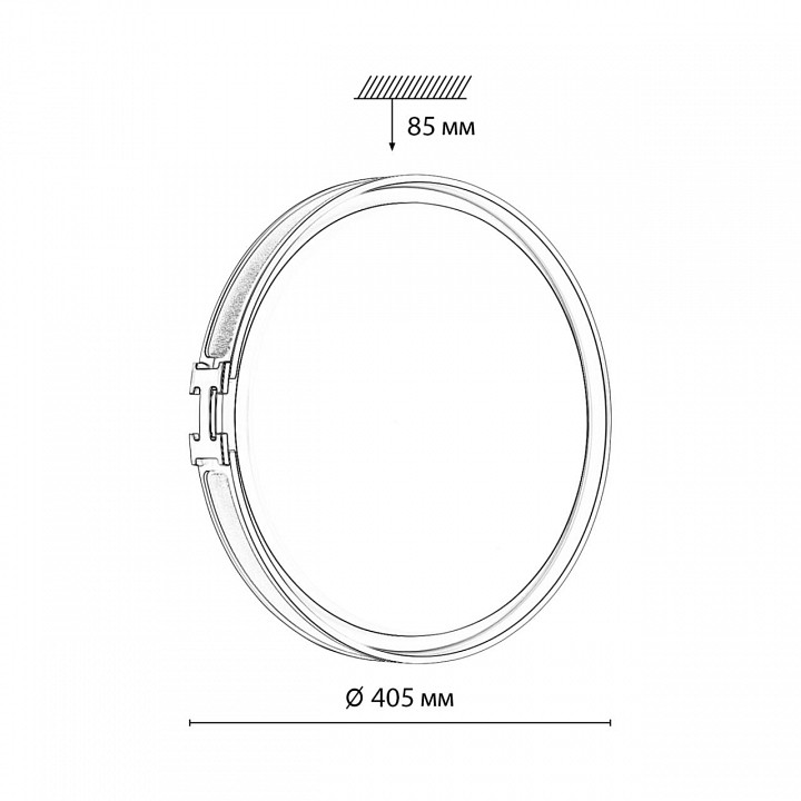 Накладной светильник Sonex Favemo Grey 7654/DL - 4