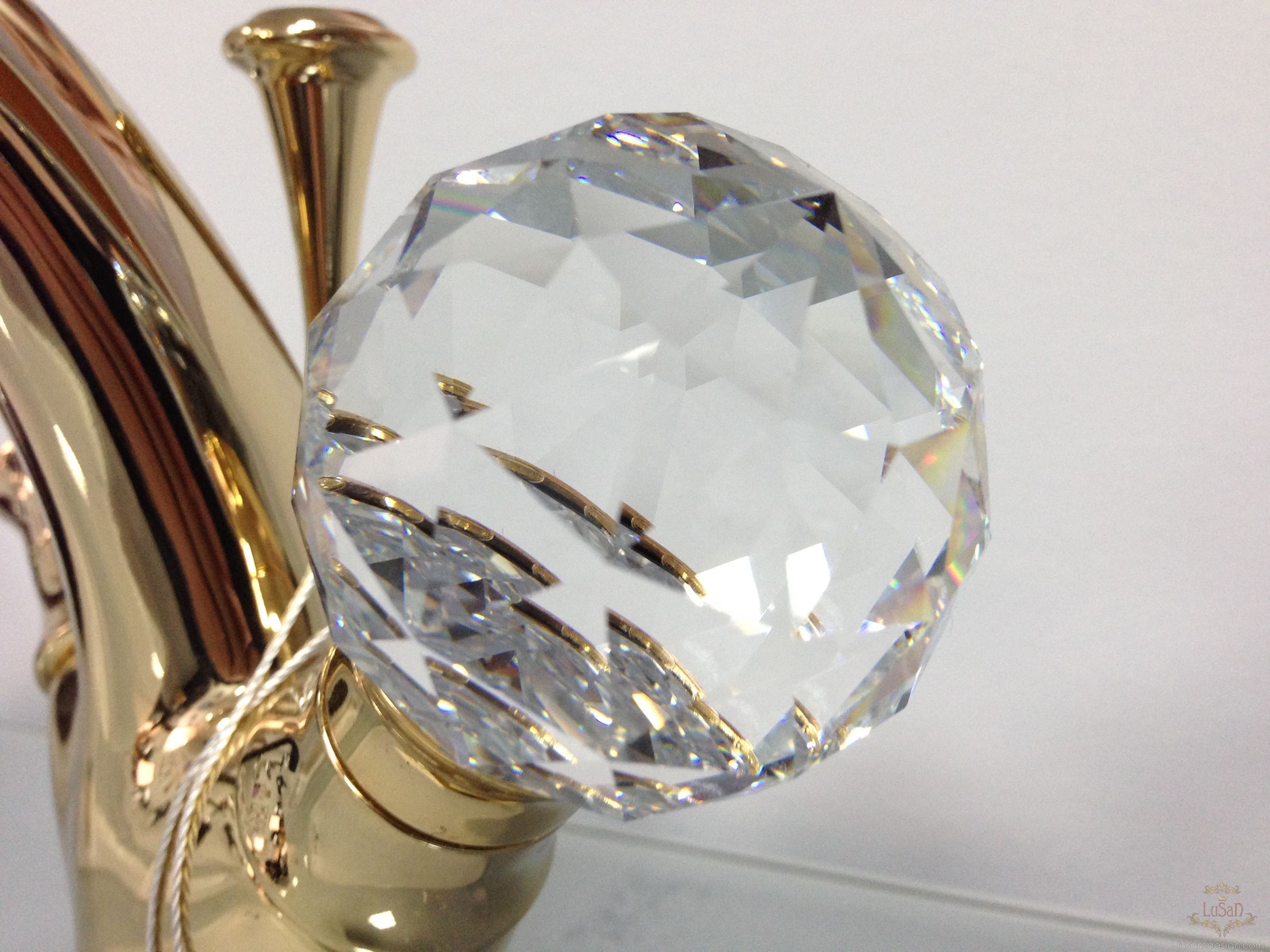 Смеситель для раковины Webert Karenina, золото  KA700102010 - 5