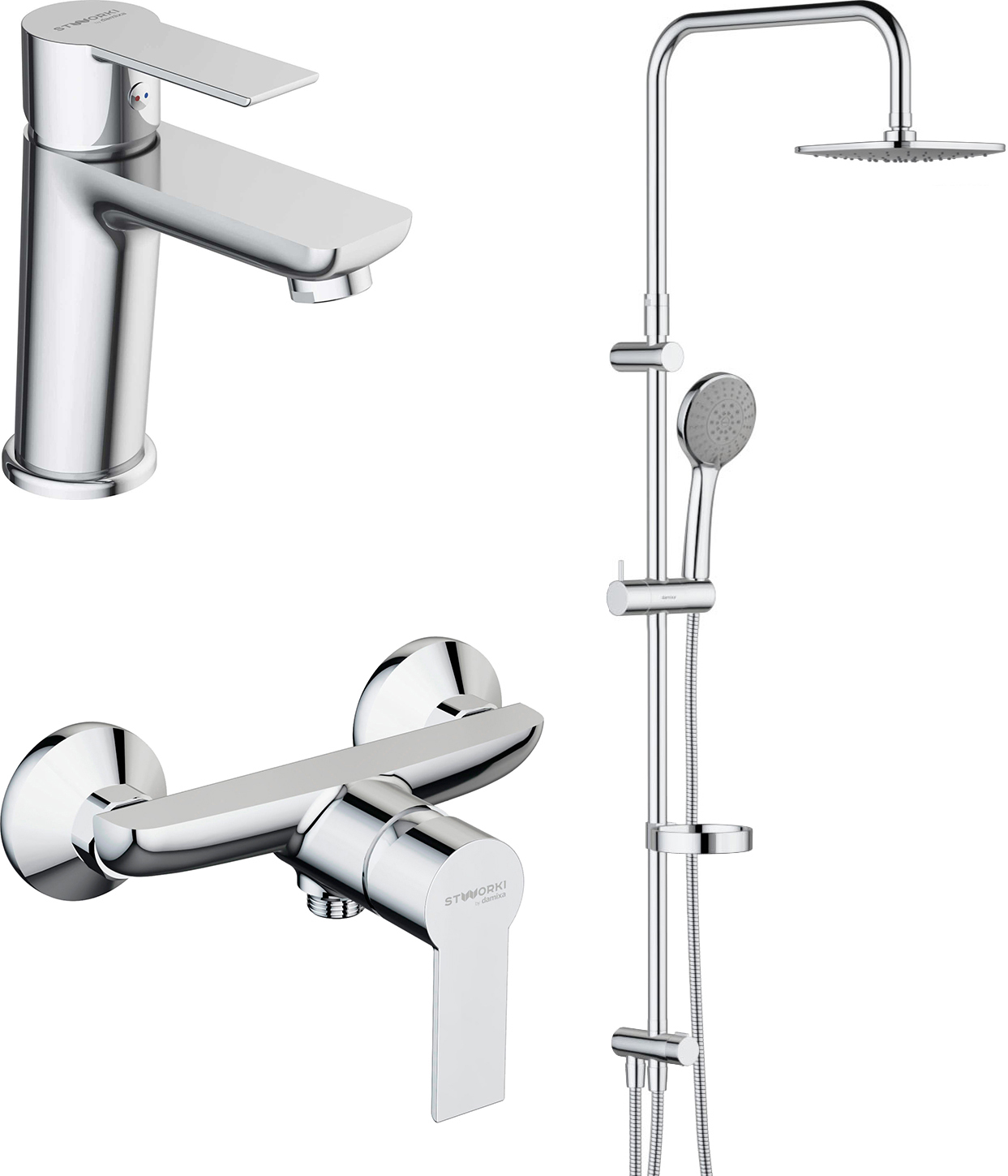 Душевой комплект STWORKI by Damixa Хельсинки HFSG97000 + HFHS20000 + HFHS02100 430187 - 0