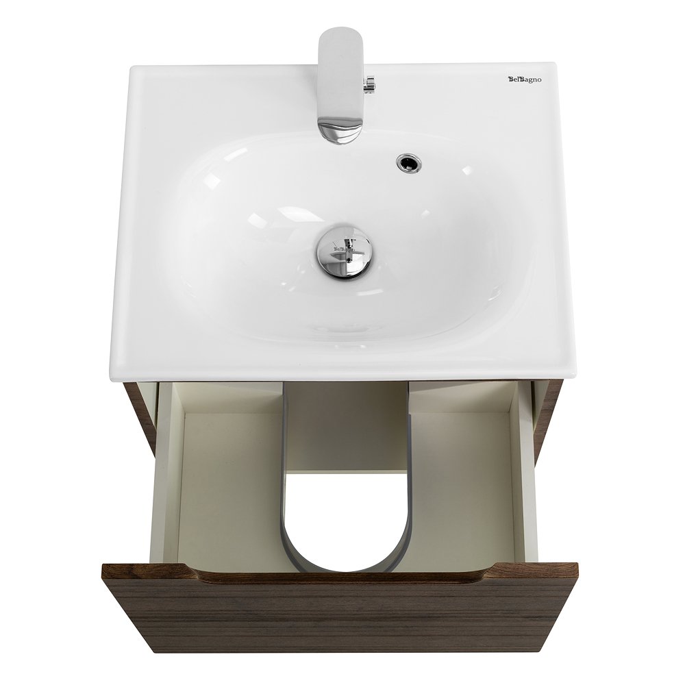 Тумба под раковину BelBagno Etna 60 темное дерево ETNA-600-1C-SO-RW-P - 5