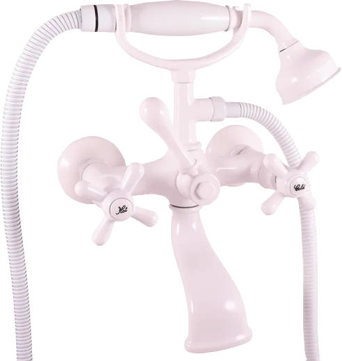 Смеситель для ванны с душем Rav Slezak Morava retro белый MK159.5/2B - 0