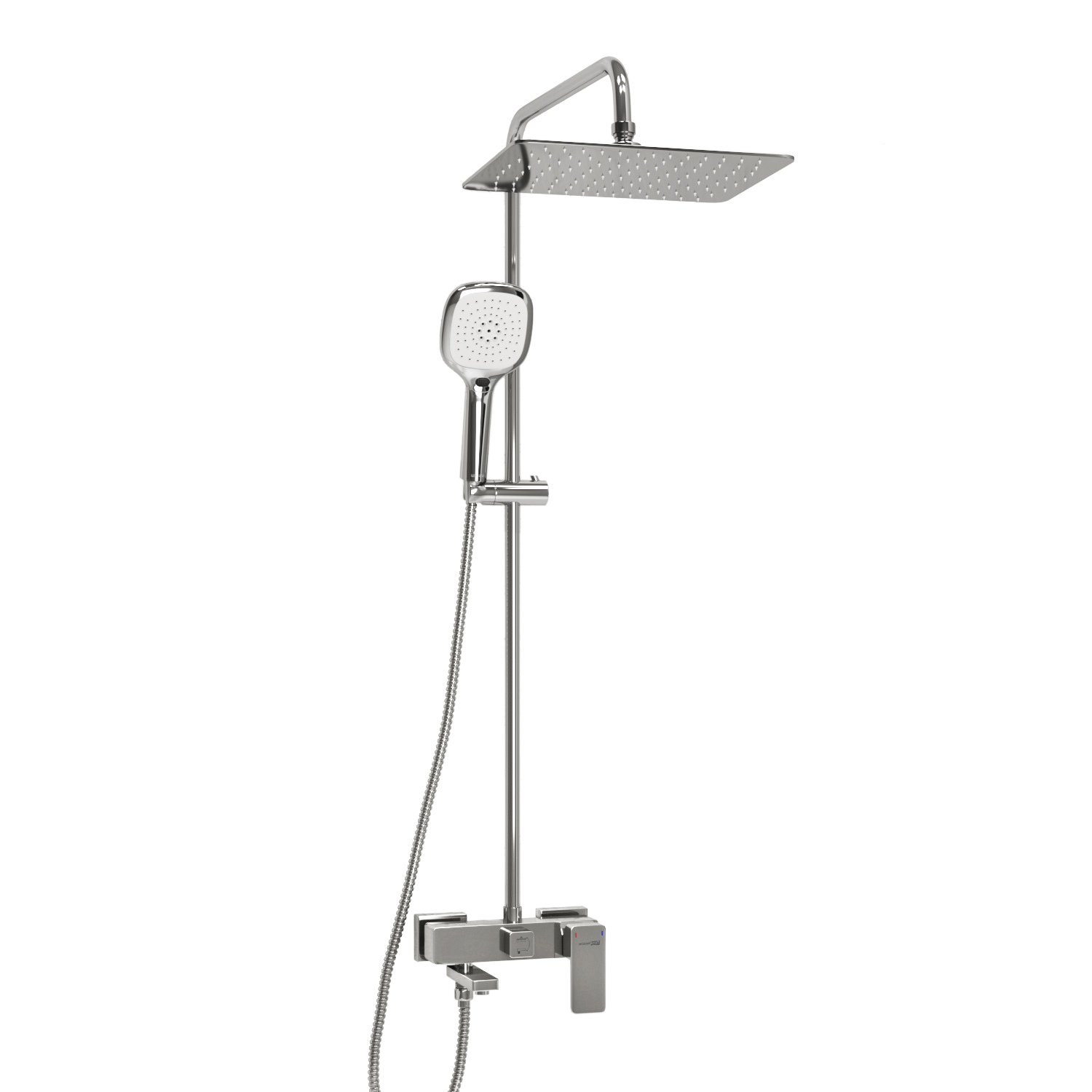 Душевая система WasserKraft 30 хром - белый A177.069.065.010.CH - 0