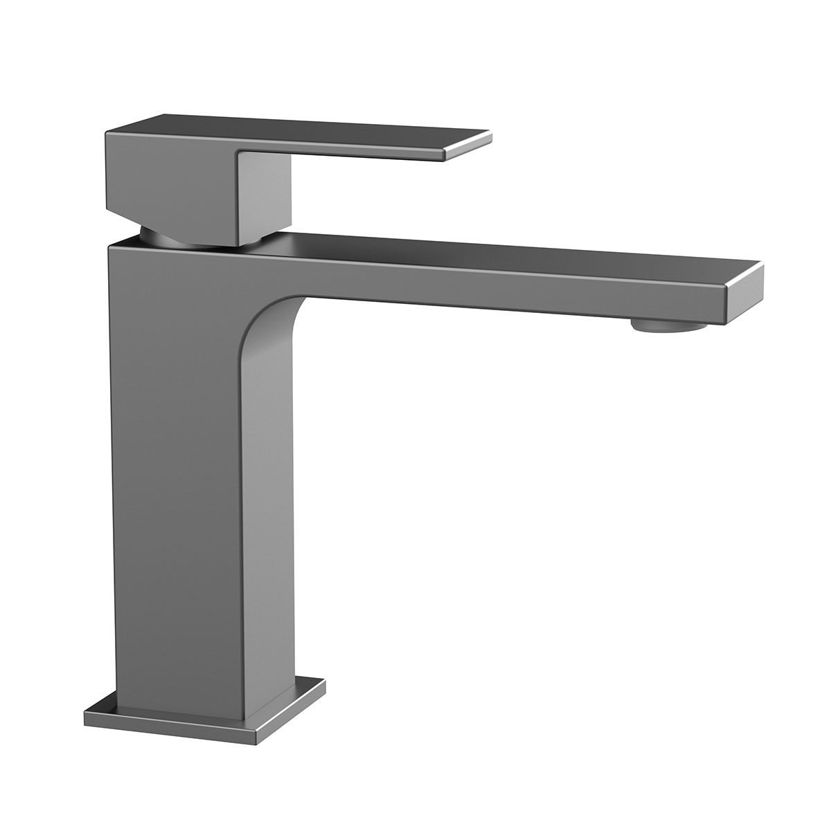 Смеситель для раковины Vincea Cube вороненая сталь VBF-1C01GM - 0