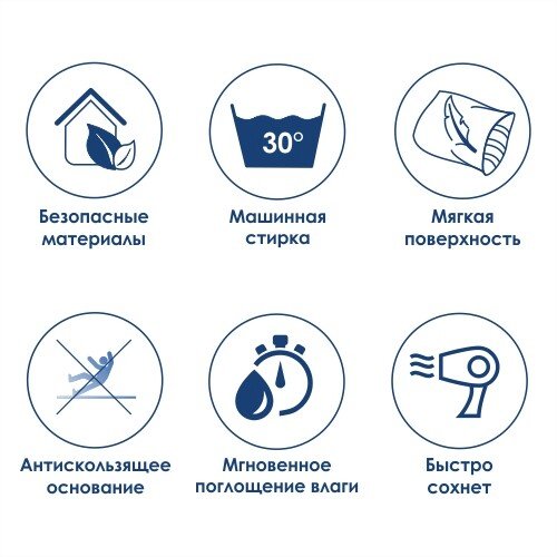 NEW Rhein BM-6205 
Коврик для ванной комнаты - 0