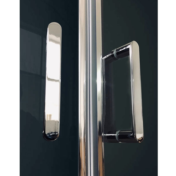 Душевая кабина Royal Bath HP 120х80 L профиль хром стекло прозрачное задняя стенка черная  RB8120HP6-BT-CH-L - 2