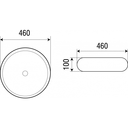 Раковина накладная Weltwasser WW ELBACH 3062 46 белый  10000003868 - 1