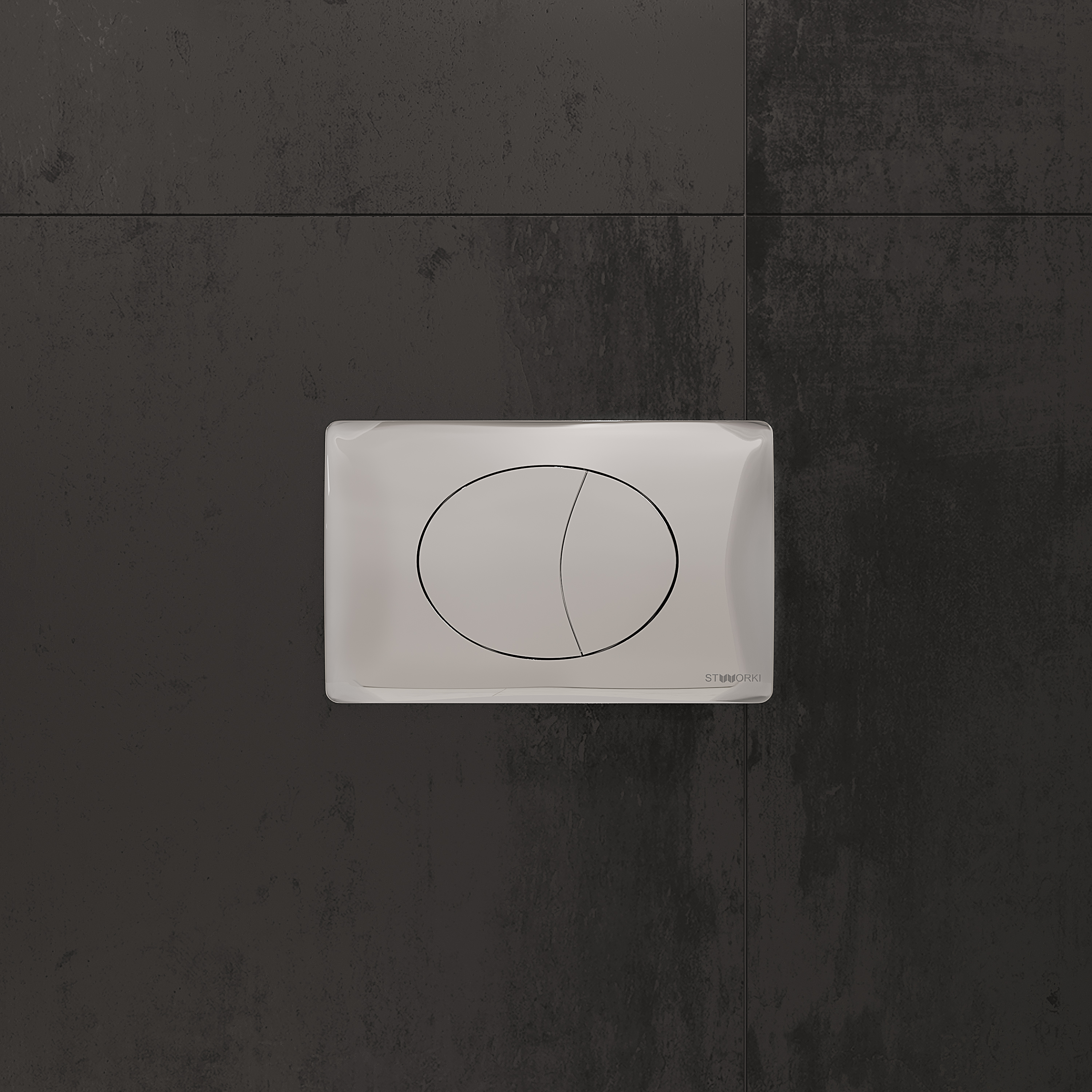 Кнопка смыва STWORKI 230822 хром глянцевый - 4