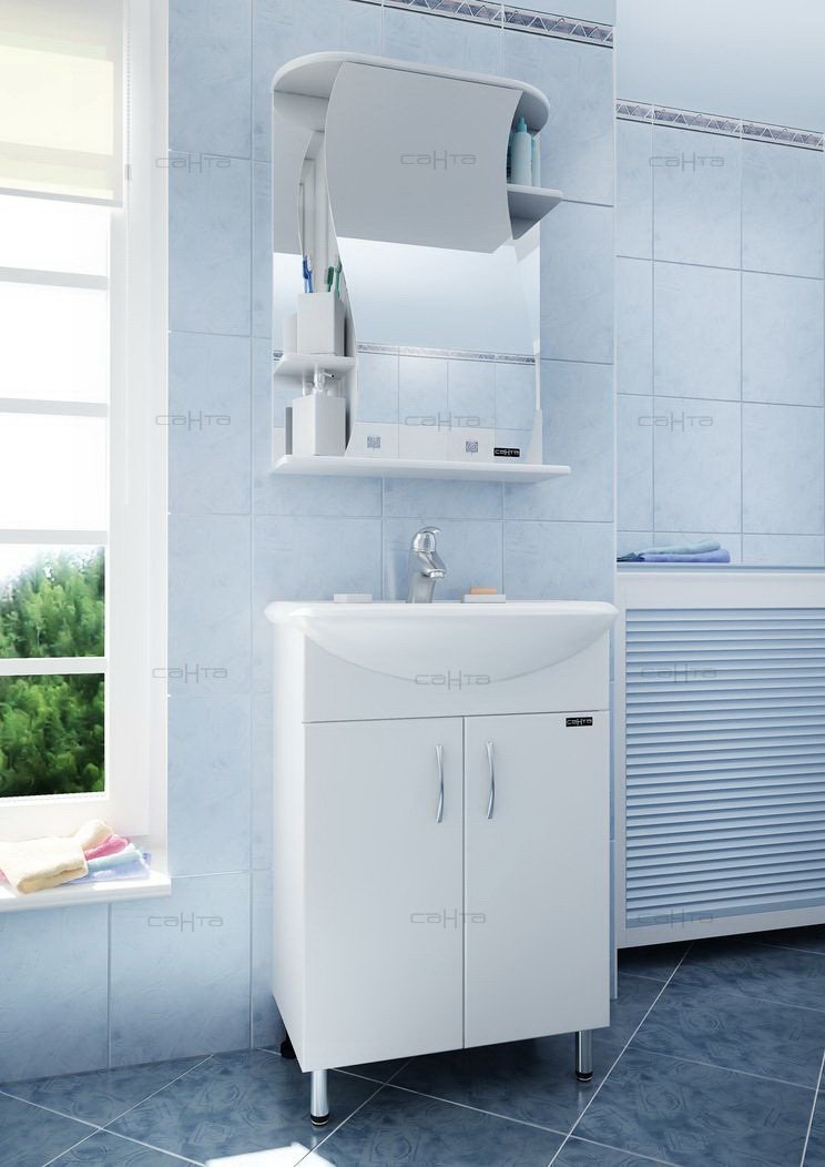 Тумба с раковиной СанТа Уют 55 - 1
