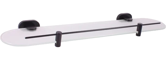 Полка стеклянная Rav Slezak Yukon 50 черный матовый YUA0900/50CMAT - 0