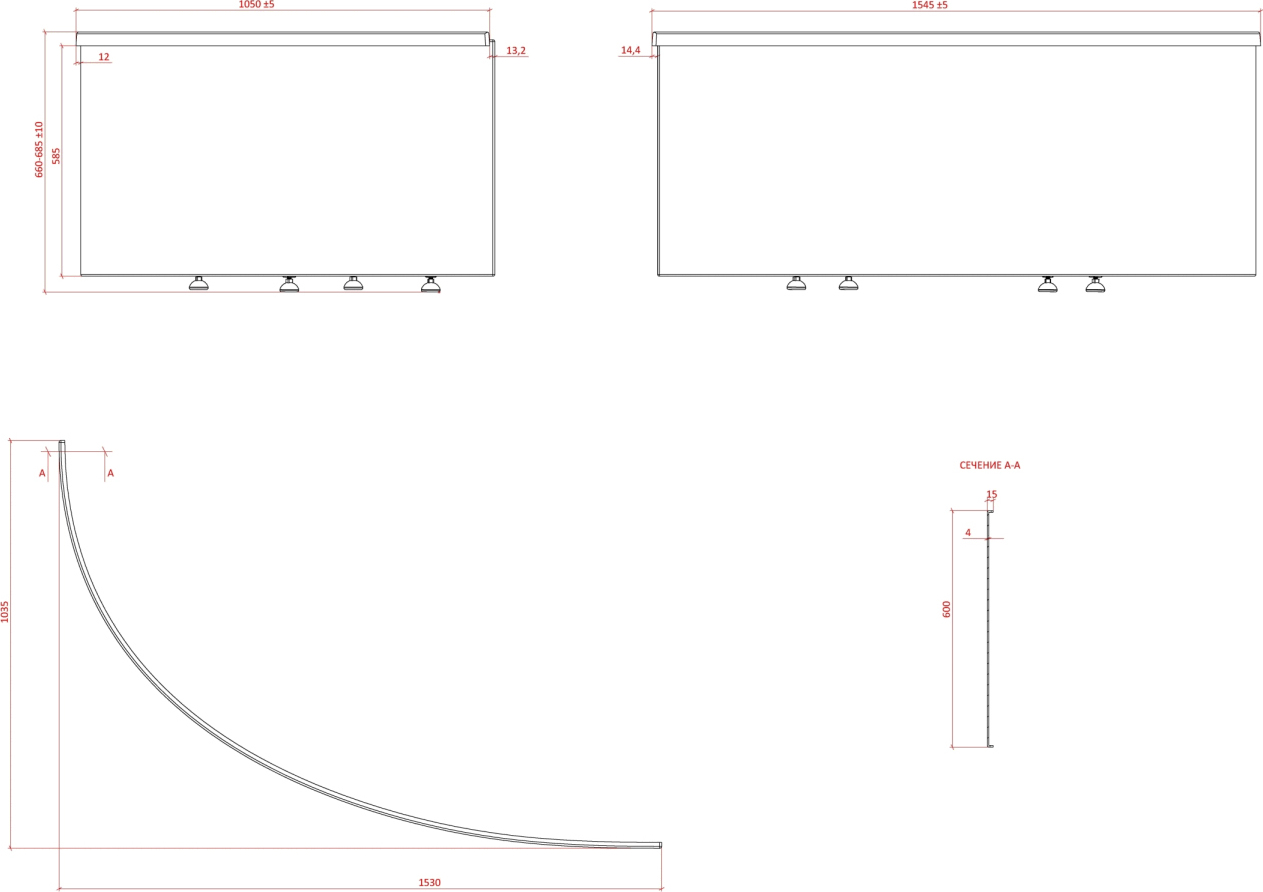 Экран Астра-Форм Тиора R 100-40 - 2