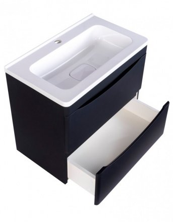 Тумба под раковину Style Line Бергамо мини 60 Люкс Plus, черный  СС-00002318 - 2