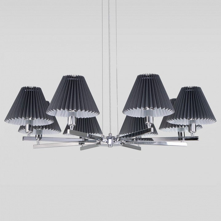 Подвесная люстра Eurosvet Peony 60136/8 хром/графит - 0