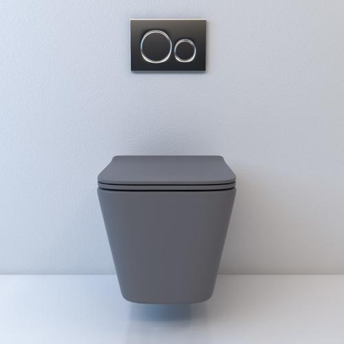 Унитаз подвесной Esbano Gartez серый матовый с сиденьем микролифт ESUPGARTGM - 2