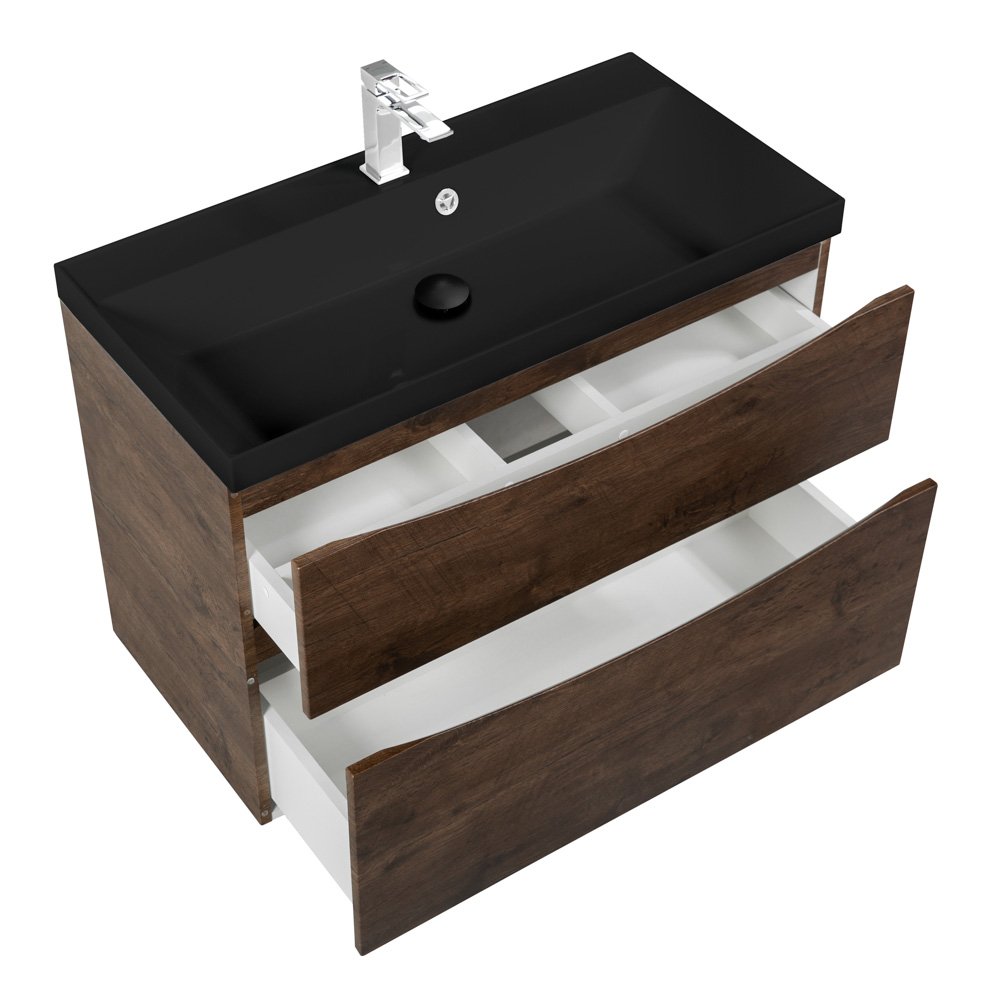 Комплект мебели BelBagno Marino 80 темное дерево - 9