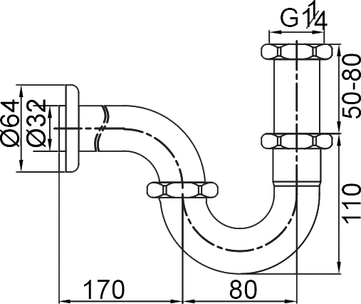 Сифон для раковины Veragio Sbortis VR.SBR-8117.BR - 1