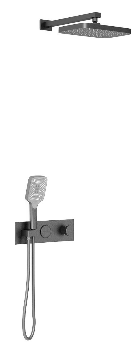 Душевой комплект Vincea с термостатом сталь VSFW-422T1GM - 0