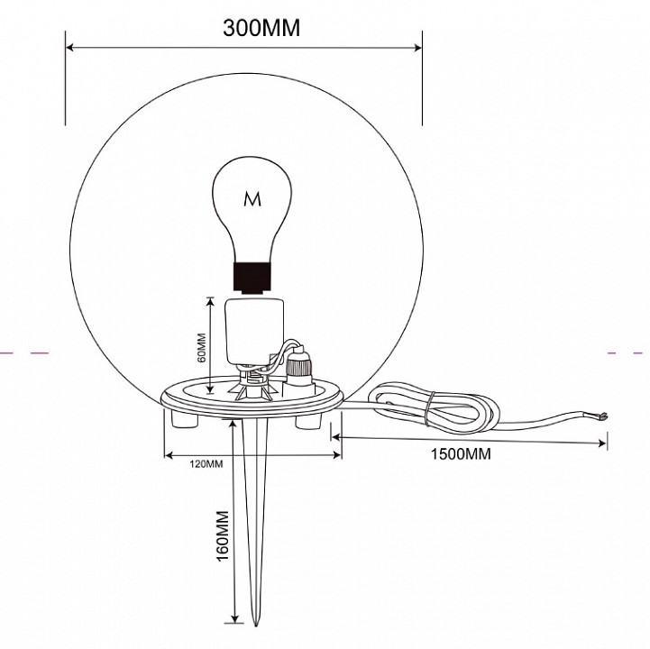 Шар световой Maytoni Erda O594FL-01W - 1