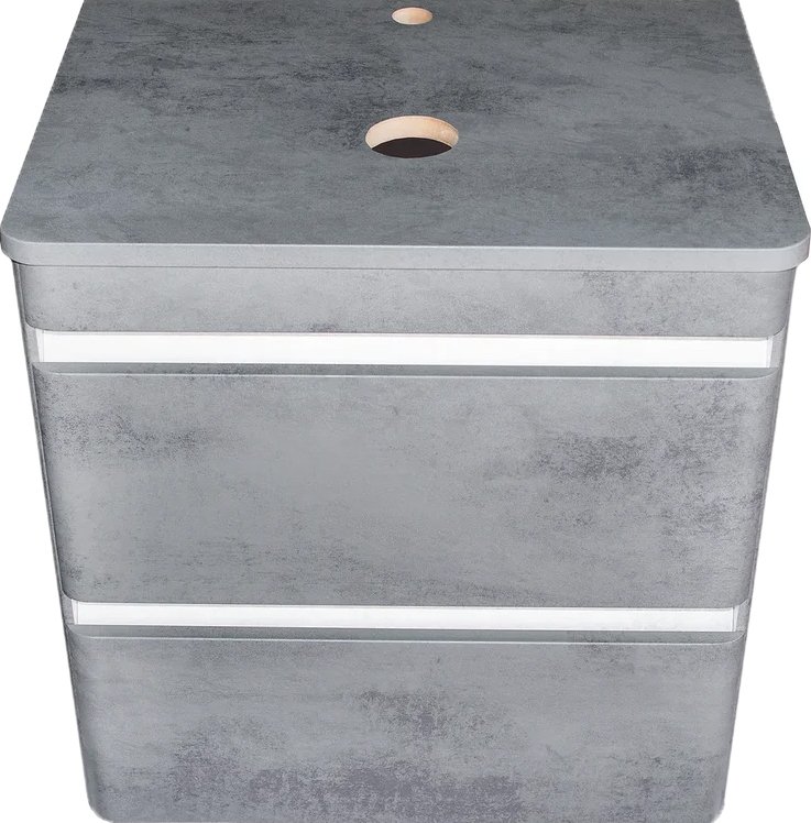 Тумба для комплекта Style Line Атлантика 60 Люкс Plus, подвесная, бетон темный СС-00002279 - 2