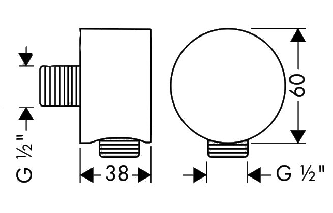Шланговое подключение Axor Starck Fixfit 27451000 - 4