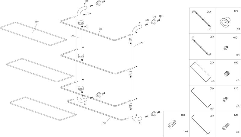 Полка Wasserkraft K-2033 - 2